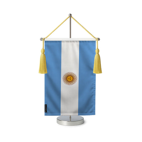 Fanion table drapeau argentine en polyester