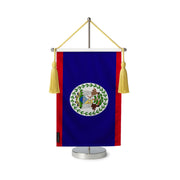 Fanion table drapeau belize en polyester