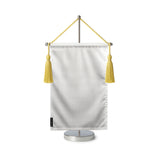 Fanion table drapeau blanc en polyester