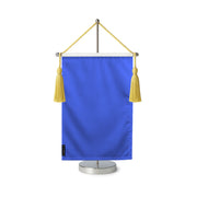 Fanion table drapeau bleu violet en polyester