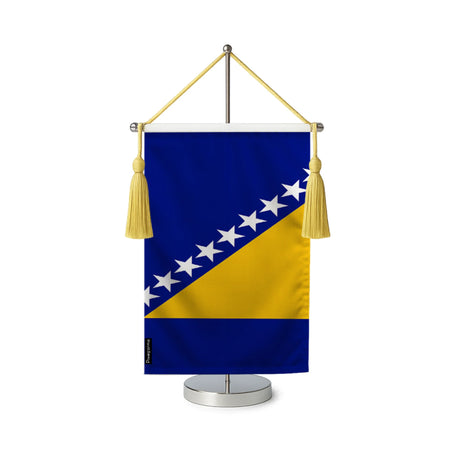 Fanion table drapeau bosnie-herzégovine en polyester