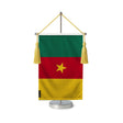 Fanion table drapeau cameroun en polyester