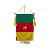 Fanion table drapeau cameroun en polyester
