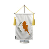Fanion table drapeau chypre en polyester