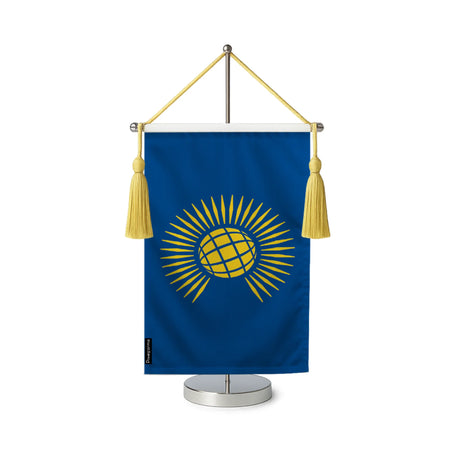 Fanion table drapeau commonwealth en polyester