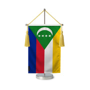 Fanion table drapeau comores en polyester