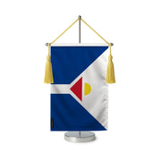Fanion table drapeau de saint-martin en polyester