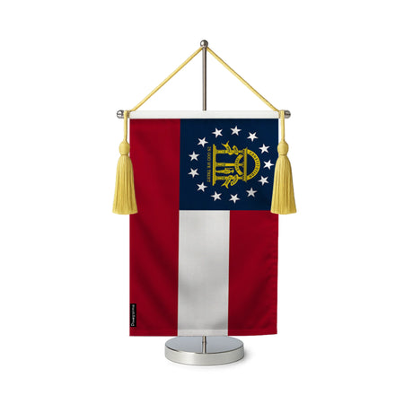 Fanion table drapeau géorgie en polyester