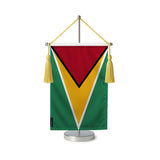 Fanion table drapeau guyana en polyester