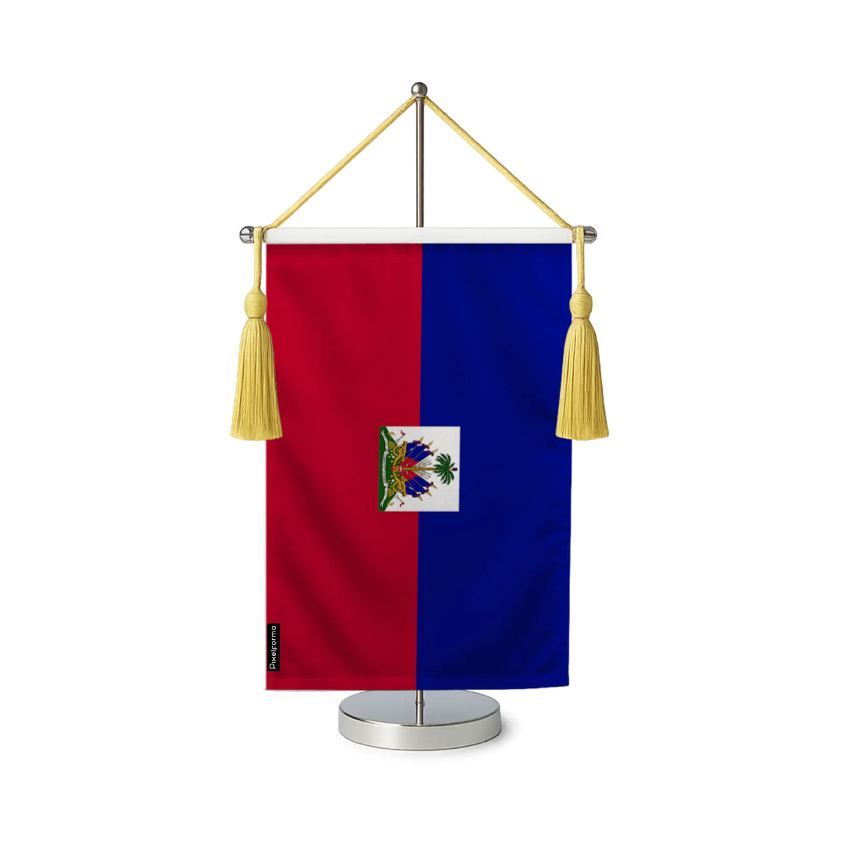 Fanion table drapeau haïti en polyester