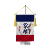 Fanion table drapeau iowa en polyester