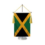 Fanion table drapeau jamaïque en polyester
