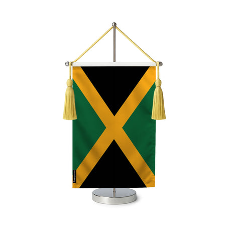 Fanion table drapeau jamaïque en polyester