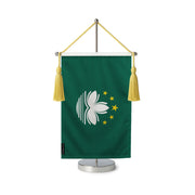 Fanion table drapeau macao en polyester