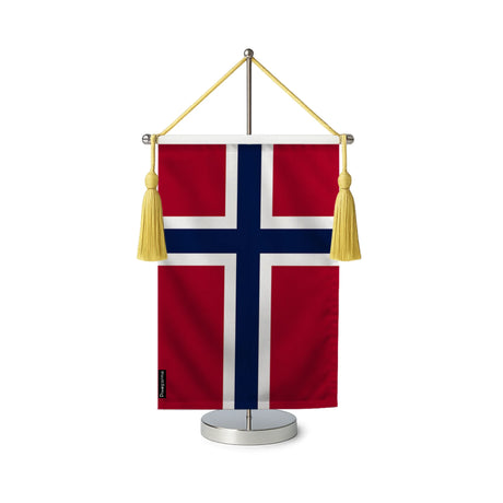 Fanion table drapeau norvège en polyester