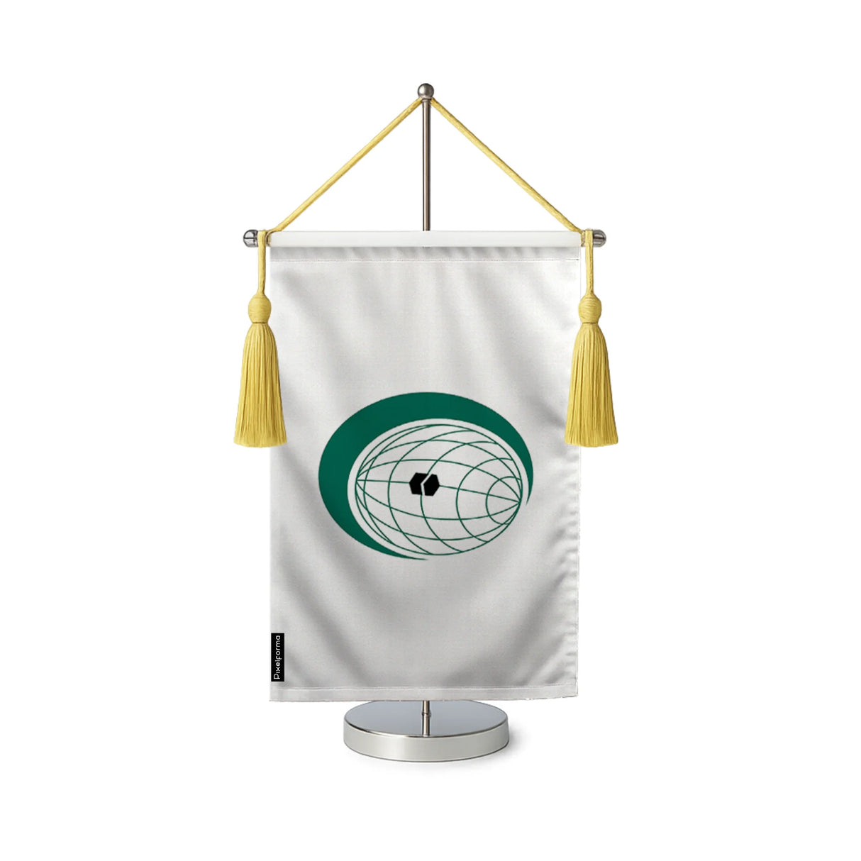Fanion table drapeau organisation de la coopération islamique en polyester