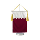 Fanion table drapeau qatar en polyester