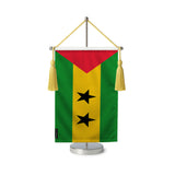 Fanion table drapeau sao tomé-et-principe en polyester