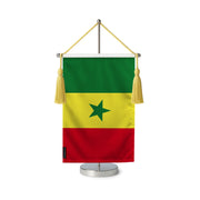 Fanion table drapeau sénégal en polyester