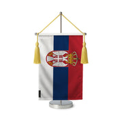 Fanion table drapeau serbie en polyester