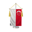 Fanion table drapeau singapour en polyester