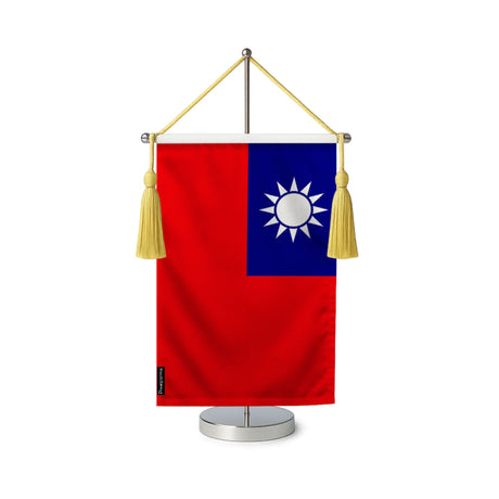 Fanion table drapeau taïwan en polyester