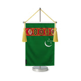 Fanion table drapeau turkménistan en polyester