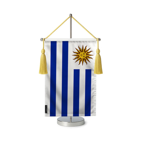 Fanion table drapeau uruguay en polyester