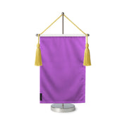 Fanion table drapeau violet clair en polyester