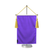 Fanion table drapeau violet en polyester