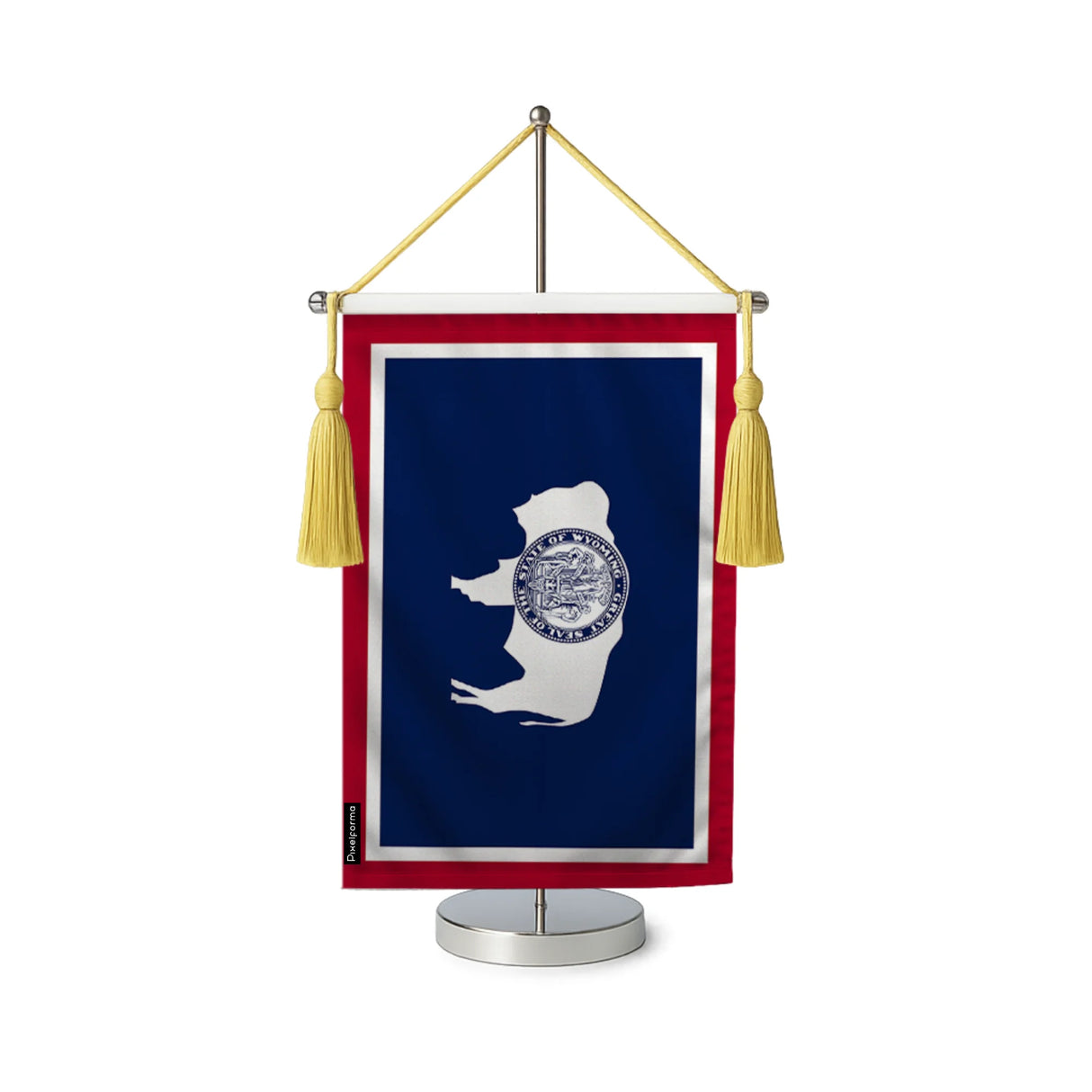 Fanion table drapeau wyoming en polyester