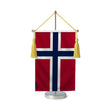 Fanion tableau drapeau svalbard et jan mayen en polyester