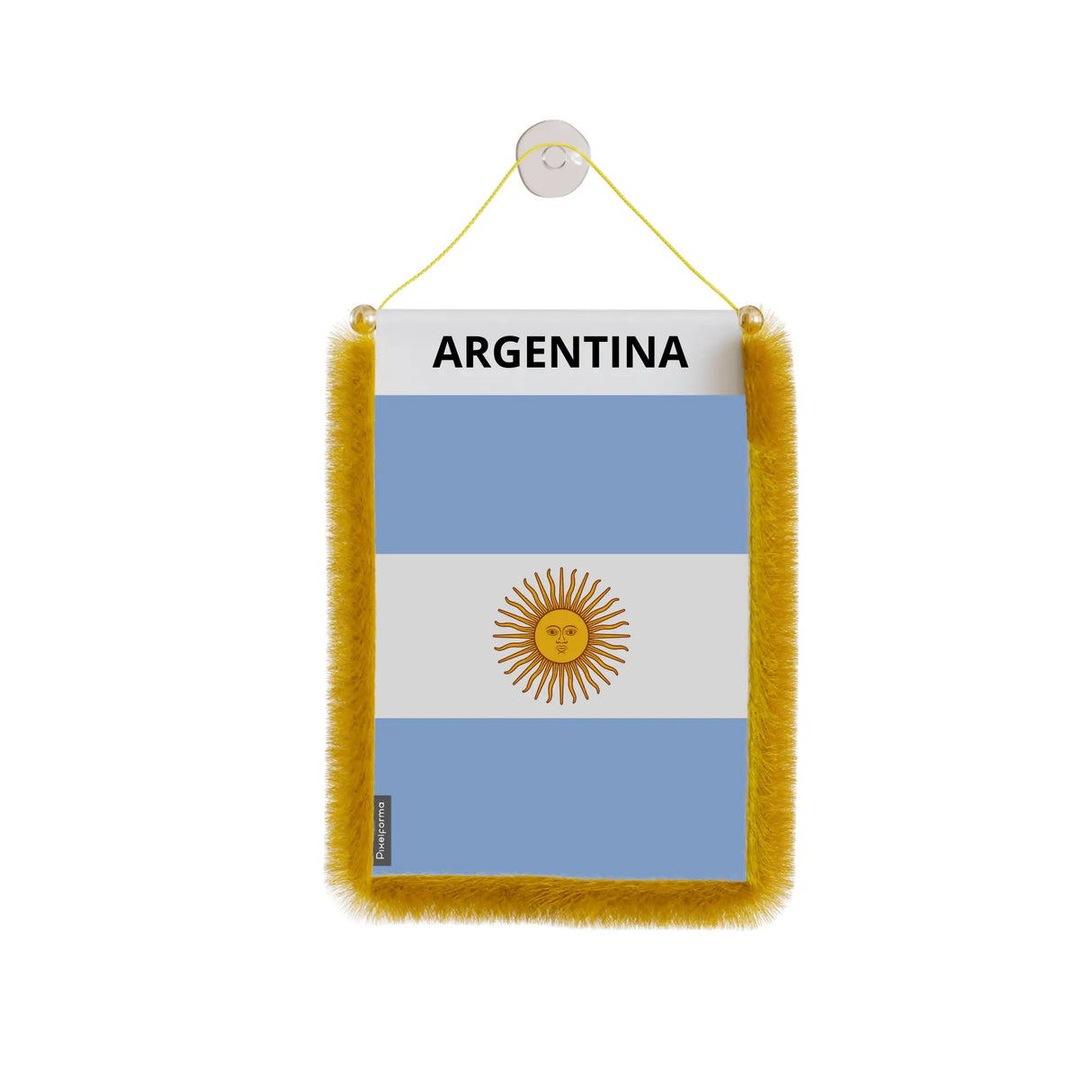 Fanion voiture argentine en polyester à suspendre élégant