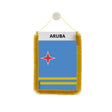 Fanion voiture aruba en polyester à suspendre élégant