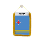 Fanion voiture aruba en polyester à suspendre élégant
