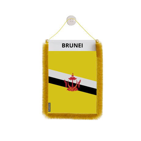 Fanion voiture brunei en polyester à suspendre élégant