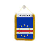 Fanion voiture cap-vert polyester à suspendre élégant