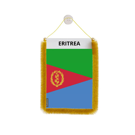 Fanion voiture drapeau érythrée polyester à suspendre