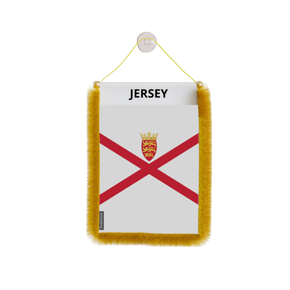 Fanion voiture drapeau jersey polyester à suspendre élégant