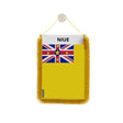 Fanion voiture drapeau niue en polyester à suspendre