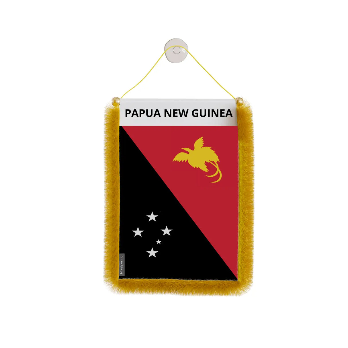 Fanion voiture drapeau papouasie-nouvelle-guinée - pixelforma