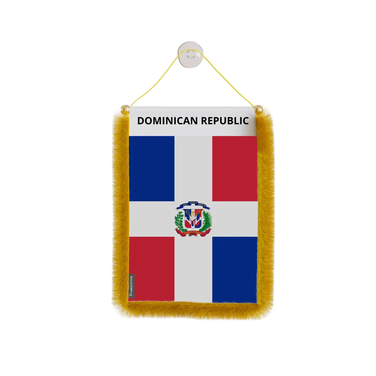 Fanion voiture drapeau république dominicaine - pixelforma