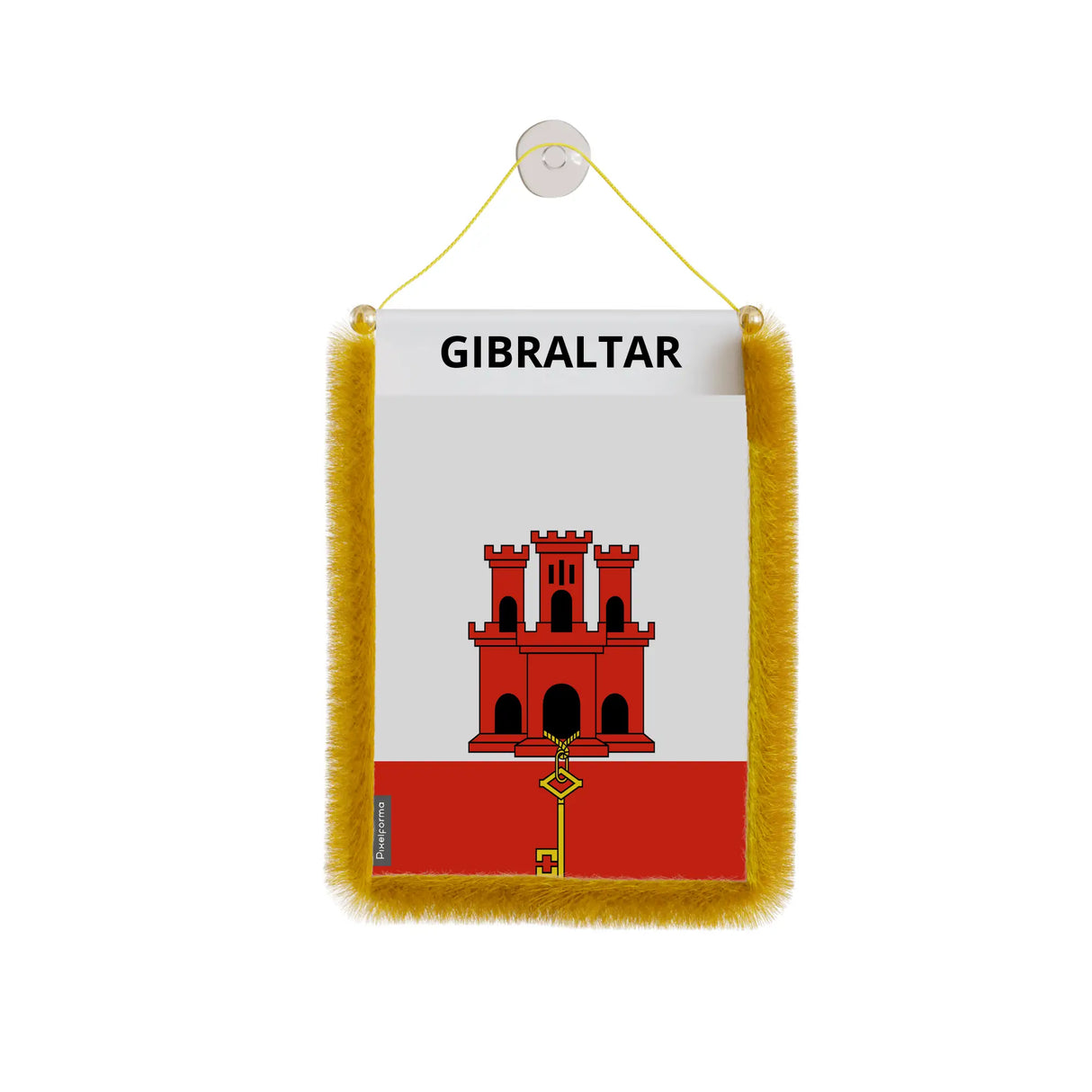 Fanion voiture gibraltar en polyester à suspendre élégant