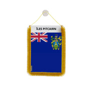 Fanion voiture îles pitcairn polyester à suspendre élégant
