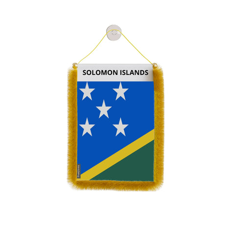 Fanion voiture îles salomon polyester à suspendre