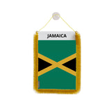Fanion voiture jamaïque en polyester à suspendre élégant