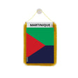 Fanion voiture martinique en polyester à suspendre élégant