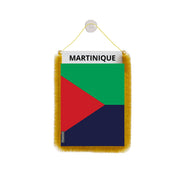 Fanion voiture martinique en polyester à suspendre élégant