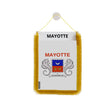 Fanion voiture mayotte en polyester à suspendre élégant