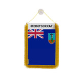 Fanion voiture montserrat polyester à suspendre élégant